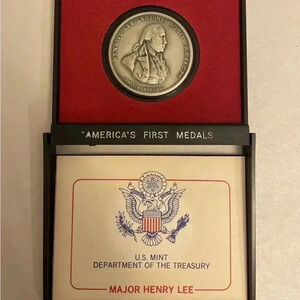 America's First Medals; Major Henry Lee; US Mint Pewter, Original Holder, COA